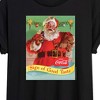 Women's - Coca-Cola - Sip Of Good Taste Vintage Coca Cola Santa Oversized Graphic T-Shirt - 2 of 4