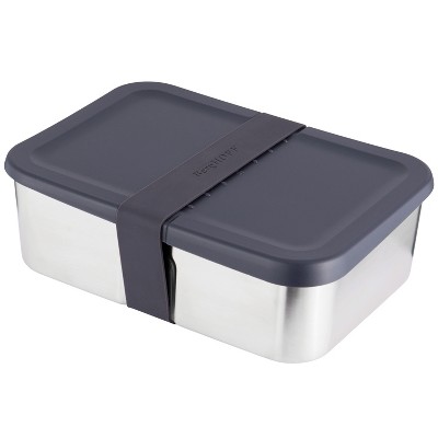 BergHOFF Essentials 6Pc Lunch Box Set For Two, Silicone Stretch Band, PP Lid