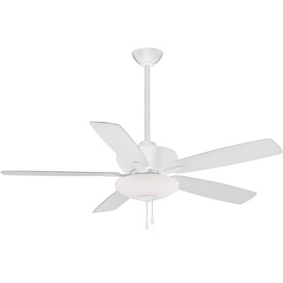 52" Minka Aire Minute Flat White Indoor Pull Chain LED Ceiling Fan