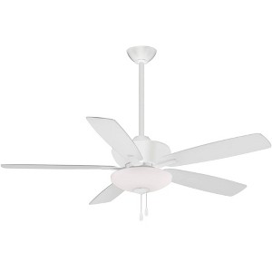 52" Minka Aire Minute Flat White Indoor Pull Chain LED Ceiling Fan - 1 of 4