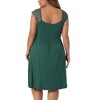 Agnes Orinda Women's Plus Size Lace Cap Sleeve Cool Peplum Flowy Comfort Nightgowns - 4 of 4