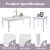 Hooseng Coffee Table Set of 3, Rectangle Coffee Table with Two End Side Table, Faux Marble Tabletop Style with Metal Frame - 3 of 4