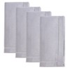 Saro Lifestyle Shimmering Napkin, 19" Square, Silver (Set of 4) - 2 of 3