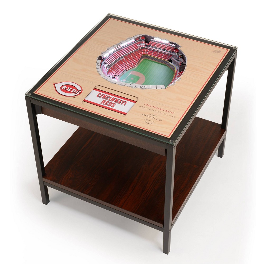Photos - Coffee Table MLB Cincinnati Reds 25-Layer StadiumViews Lighted End Table