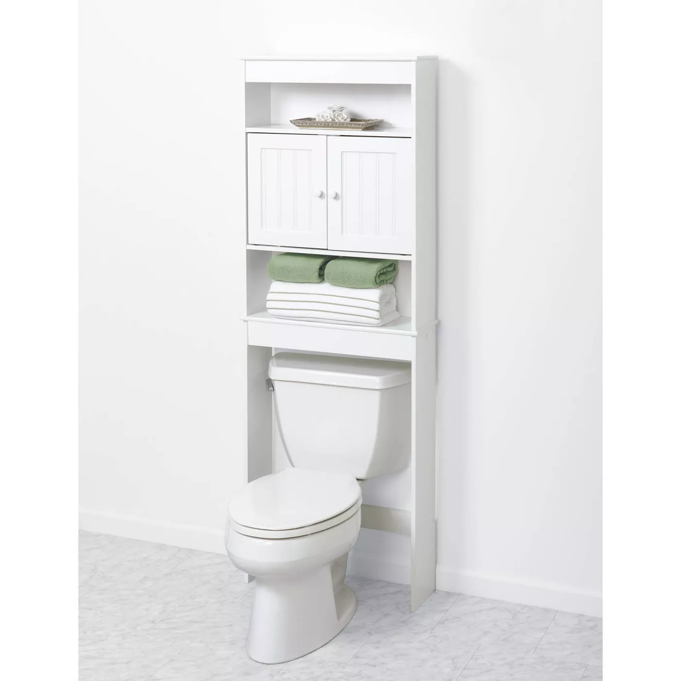 Country Cottage Space Saver 3 Shelves Wood White - Zenna Home - image 1 of 3