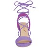 Allegra K Women's Back to College Lace Up Block High Heels Sandals - 2 of 4
