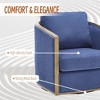CAVINAS 360 Degree Swivel Chair, Swivel Barrel Chair, Rattan Accent Chair, Single Sofa Chair for Living Room, Leisure Arm Chair - 3 of 4