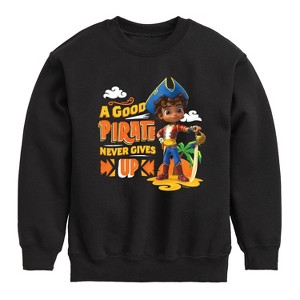 Boys' - Santiago of The Sea - A Good Pirate Graphic Long Sleeve Fleece Sweatshirt - 1 of 4