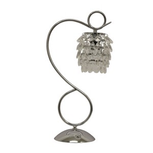Crystal Dangles Table Lamp Chrome (Lamp Only) - Decor Therapy, Grey