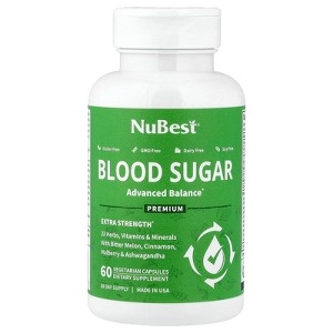 nubest glutathione NuBest Blood Sugar, 60 Vegetarian Capsules : Target