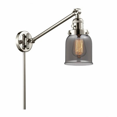 Bell - 1 Light Swing Arm Wall Sconce In Industrial Style-25 Inches Tall and 8 Inches Wide