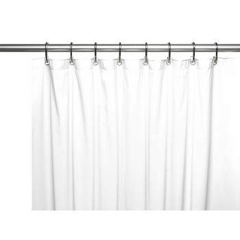 GoodGram 3-Gauge Vinyl Shower Curtain Liners - White
