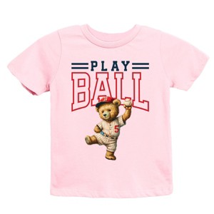 The Juniper Shop Play Ball Baseball Bear Youth Short Sleeve Tee - 1 of 4