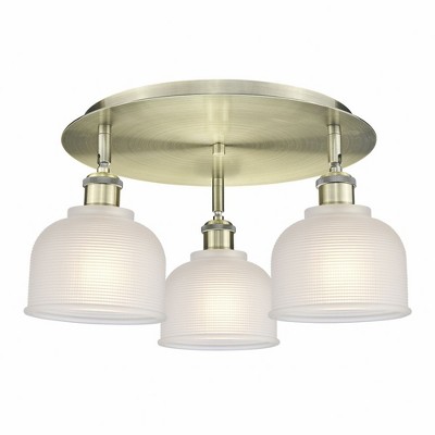 Dayton - 3 Light Flush Mount In Industrial Style-9 Inches Tall and 17.25 Inches Wide