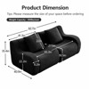 Aukfa Modular Teddy Fabric Sofa,Convertible Modular Sectional Sofa Set with 2 Ottomans, 2-Seats Soft Boneless Design for Living Room - 4 of 4