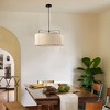 LLHZSY Aged Iron Modern 4-Light Lantern Drum Chandelier - 23 3/5" - 3 of 4