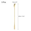 Unique Bargains Stainless Steel Cocktail Long Handle Mirror Finished Coffee Spoon 3 Pcs - 2 of 4