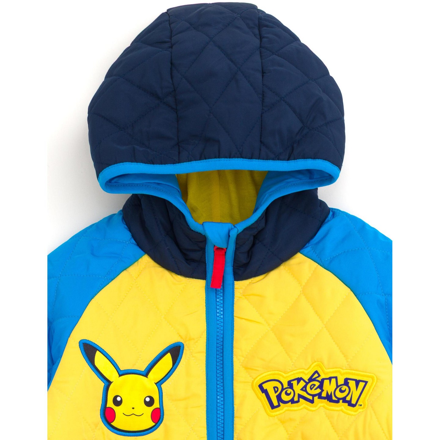 Куртка Pokemon Zip Front Hooded Graphic Coat Navy Yellow Pikachu для мальчиков, цвет: Тёмно-синий — фото 3