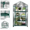 Nature Spring Greenhouse With 4 Shelves, PVC Cover, and Removable Locking Wheels - 19.3" x 63.3" - 3 of 4