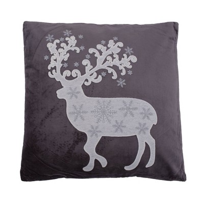 Vickerman 18" x 18" Nordic Deer Pillow