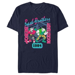 Men's Teenage Mutant Ninja Turtles Distressed Bash Brothers Bebop and Rocksteady T-Shirt - 1 of 4