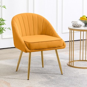 Hyleory 25.6'' Wide Tufted Velvet Armchair - 1 of 4