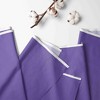  Bacati - 3 Layer Ruffled Crib/Toddler Bed Skirt - White/Lilac/Purple - 3 of 4