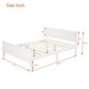 CAVINAS Solid Wood Sleigh Platform Bed Frame, Minimalist Twin Size Bed Frame with Hollow Headboard & Footboard, No Box Spring Needed - 4 of 4