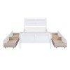 NicBex Twin/Full/Queen Size Platform Bed Frame with 4 Drawers,Wood Platform Bed with Headboard and Footboard,Solid Wood Slats Support,Easy Assembly - 3 of 4