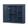 Grungis Wall Mounted Bathroom Storage Cabinet,35'' x27.5'' Medicine Cabinet with 6 Open Shelves and Mirror,Storage Cabinet for Bathroom - 4 of 4