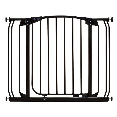 Dreambaby L778B Chelsea 28-39 Inch Wide Auto-Close Baby & Pet Wall to Wall Safety Gate with Stay Open Feature for Doors, Stairs, and Hallways, Black