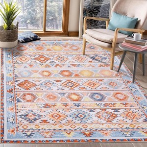 Washable Area Rug,Non-Slip Thin Low-Pile Carpet for Living Room, Bedroom, Dining, Kitchen & Playroom - 1 of 4
