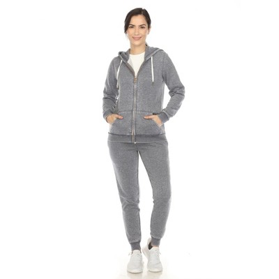 White Mark Women's Burnout Jogger Set