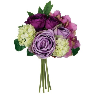 Sullivans Artificial Mixed Bouquet 11"H Green