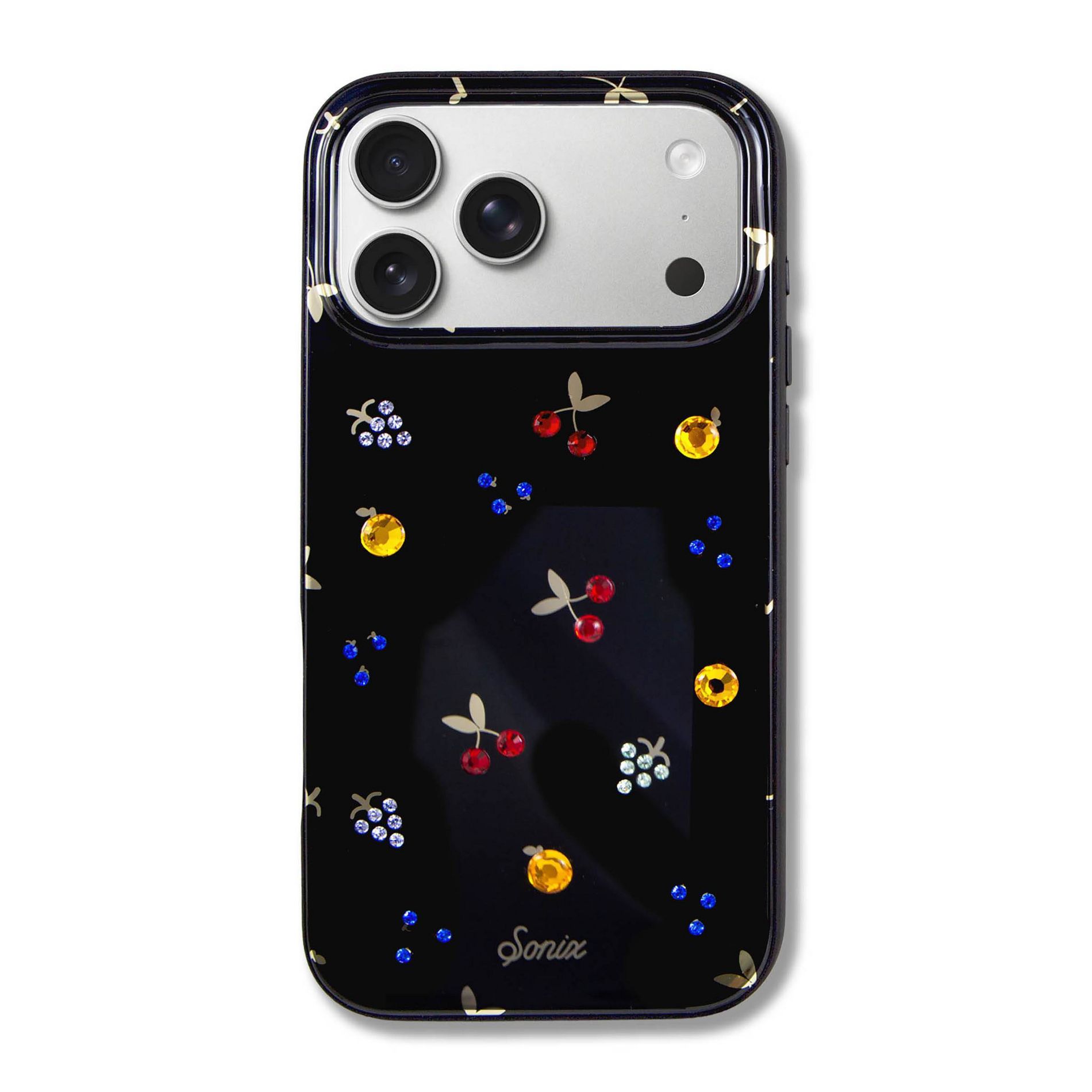 Sonix iPhone 17 Pro Max Phone Case - Black Fruit Gems