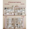 3-Tier Bookcase, Open Shelf Organizer for Living Room/Office, Space-Saving Design, Tool-Free Assembly - 3 of 4