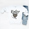 Simply Sage Market Women's Graphic Sweatshirt Leopard Nurse Heart - 3 of 4