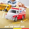 VROOMIX 3-Pack Emergency & School Vehicle Toy Set – Friction-Powered Police Car, Ambulance & School Bus,Educational Safe Gift for Kids Boys & Girls 3+ - 3 of 4
