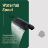 Cobbe Bathroom Faucet 3-Hole 8-Inch Widespread Vanity Sink Faucet with Waterfall Spout Matte Black - 4 of 4
