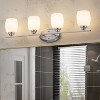 C Cattleya Contemporary Vanity Light with White Opal Glass for Bathroom(2 Colors/4 Sizes） - 2 of 4