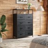 GALAXHERO Fabric Dresser 8 Drawers, Tall Storage Chest Tower for Bedroom, Closet, Living Room, Hallway, Space-Saving Organizer Unit - 2 of 4