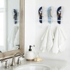 Okuna Outpost Nautical Hooks with Shelf, Decorative Beach Slippers, Wall Hanging Decor with 3 Hooks (13 x 3 x 11 Inches) - 2 of 4