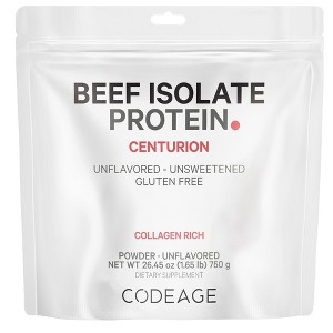 Codeage Grass-Fed Beef Isolate Protein Powder Supplement, 20 Amino Acids, Collagen-Rich - 26.45 oz - 1 of 4