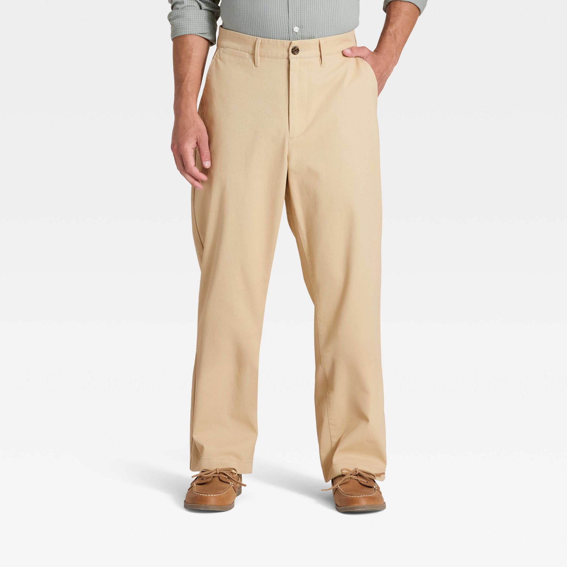 Men's Every Wear Relaxed Fit Chino Pants - Goodfellow & Co™ Tan 33x32