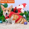 iMountek Pet Christmas Costumes with Bell Clothes New Year Outfit Cosplay Costumes Party Dress Up For Cats - 2 of 4