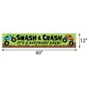 Big Dot of Happiness Smash and Crash - Monster Truck - Happy Birthday Boy Decorations Party Banner - 2 of 4