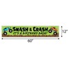 Big Dot of Happiness Smash and Crash - Monster Truck - Happy Birthday Boy Decorations Party Banner - image 2 of 4