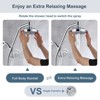 BRIGHT SHOWERS Rain Shower Head Combo with Brass Slide Bar & Diverter, High Pressure 6" Rain Head and Handheld, Adjustable Height, 60" Hose - 2 of 4