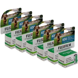 FUJIFILM 400 Color Negative Film (35mm Roll Film, 36 Exposures) - 6 Pack - 1 of 4