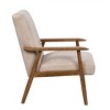 CAVINAS Mid-Century Modern Accent Chair Living Room Chair Armchair Comfy Chair Lounge Chair with Soild Wood - 2 of 4
